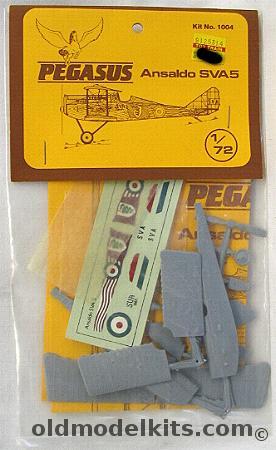 Pegasus 1/72 Ansaldo SVA-5 - Bagged (SVA5), 1004 plastic model kit